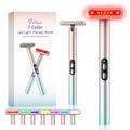 Fxtiaa Led-Face-Wand，7 in 1 LED Light Therapy Facial Red & Blue Rejuvenation Tool