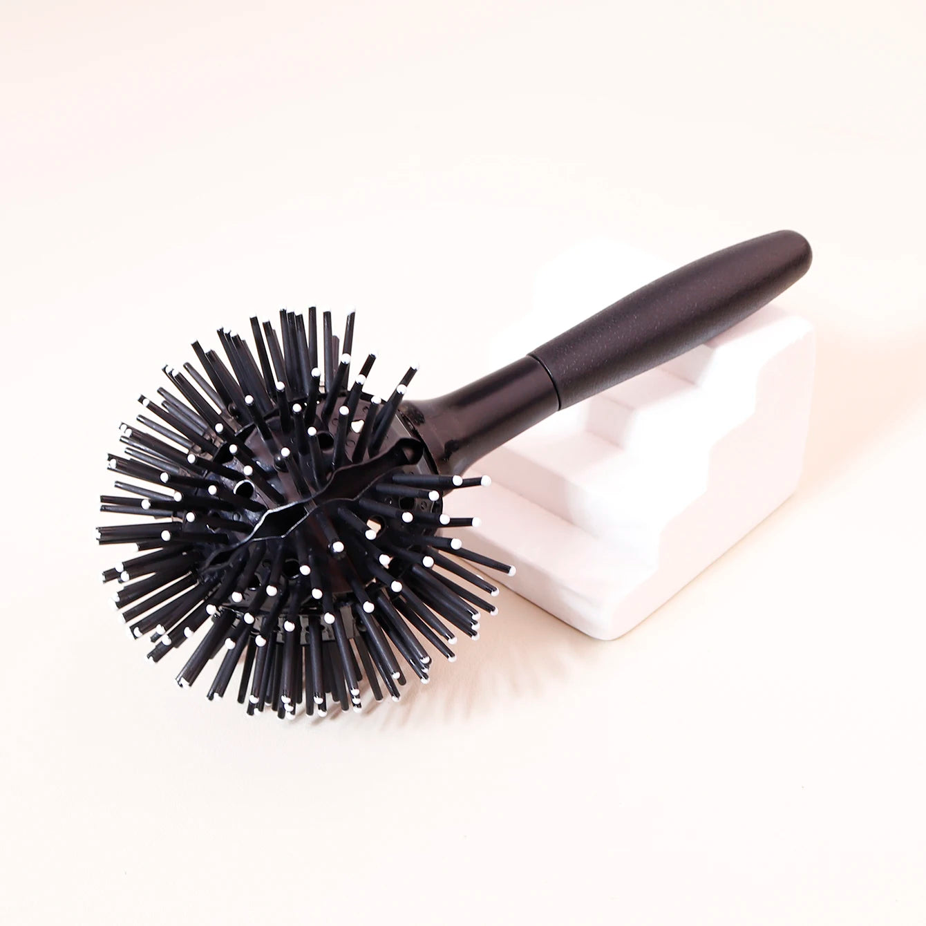 1/3Pcs 3D Curl Hair Brush 360° round Styling Hair Brush Detangling Hairbrush Spherical Ball，Special for Real Hair Wigs