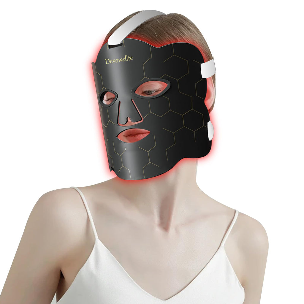 Red Light Therapy for Face660nm & 850nm Combination Band LED Face Light Therapy Soft Light Therapy Face at Home